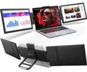 Dual 12" Ultra-Lightweight Portable Triple Monitor