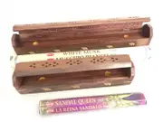 Wooden Incense Burner Box For Extra Long Incense Sticks - 47cm