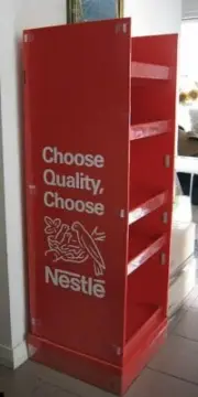 Nestle Red retail store display cardboard shelf decor rack confectionary candy
