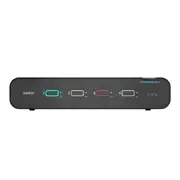 Universal 2nd Gen Secure KVM Switch, 4-Port Dual Head w/ CAC