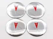 4pcs 56mm 60mm Pontiac Car Wheel Center Hub Cap Auto Rim Refit D- Covers Sticker Styling Accessories Pontiac silver 56 sticker