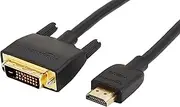 Amazon Basics HDMI to DVI Adapter Cable, Black, 3.1 Meters, 10-Pack