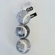 Star Wars Death Star Fetch Squeaky Tennis Ball Dog Toy 3 count
