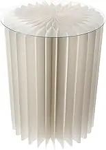 Kichvoe Cylinder Pedestal Stands for Parties, Foldable Paper Columns Pedestal Stands Roman Pillar Dessert Table for Wedding Birthday Party Decoration 40cm