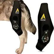 AGON Dog Knee Brace – Professional Knee Support Brace for Dogs with Adjustable Hinge Stabilizer – Premium Neoprene Hip Brace for Knee Support, Dog Recovery, and Joint Support (Left Leg, X-Large)