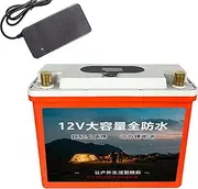 HJGHY 12V 20Ah 30Ah 40Ah 50Ah 80Ah Rechargeable Lithium Battery Deep Cycle Batteries for Camping Travel RV Trip Home Outage Emergency Lights