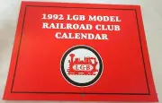 LGB 1992 MODEL RAILROAD CLUB CALENDER