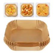 Disposable Square Air Fryer Paper Liner Non-Stick Baking Paper Liners 16CM