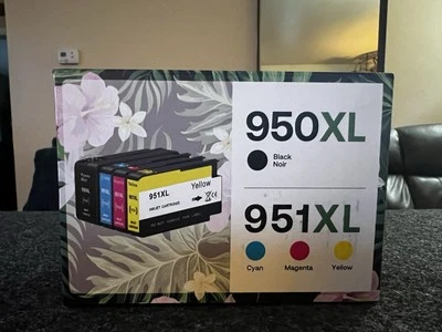 HP 4pk 950xl Black / 951xl Color Ink Carterages