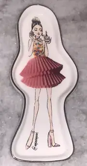 New Meredith Wing Fashion Birthday Girl Trinket Tray Dish 6.5”T 3”w Glamour
