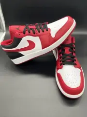 Nike Air Jordan 1 low Bulls White Black-Red- 46(Eu) New US 12 Bred Space Jam