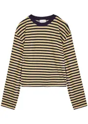 Forte_forte Striped Chenille top - Navy - 0 (UK 6 / XS) 0 (UK 6 / XS)
