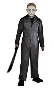 Halloween Michael Myers Jumpsuit & Mask Costume Size Youth M 8-10 New Halloween