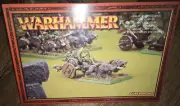 Warhammer Orc Goblin Wolf Chariot Unassembled OOP Metal Pewter Vintage Rare
