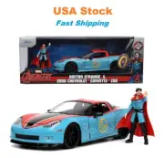 Marvel Avengers Chevrolet Corvette Z06 w Doctor Strange Figure Jada 8" 1:24