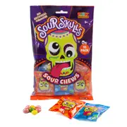 10 Pack Park Avenue Sour Skulls Sour Chews 100g