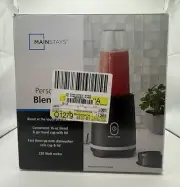 Mainstays Single Serve Personal Blender 16 oz Blend & Go Travel Cup W/ Lid