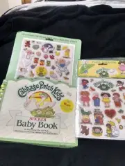 Cabbage Patch Baby Book And Stickers.