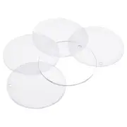 PMMA Blank Acrylic Discs 3.5 Inch with 4.2mm Hole for Vinyl Project 5pcs