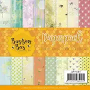 Find It Trading Jeanine's Art Paper Pack 6"X6" 23/Pkg Buzzing Bees, Double-Sided