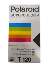 Polaroid T-120 Supercolor VHS Video Cassette Tape Factory Sealed