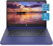 [HP] 14 Laptop, Intel Celeron N4020, 4 GB RAM, 64 GB Storage, 14-inch HD Touchscreen, Windows 11 Home, Thin & Portable, 4K Graphics, One Year of Microsoft 365 (14-dq0050nr, Indigo Blue)