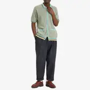 Beams Plus Zip Knit Polo