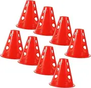 SUPVOX 20Pcs Outdoor Training Cones Sturdy Roller Skating Markers for Practice Drills and Sports Activities Compact and Easy to Store Bright Colors for High