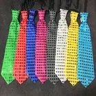 Glow the Dark Tie Led Light-up Sequin for Men Women Battery Powered Glowing