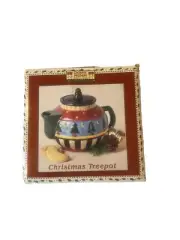 Sakura Debbie Mumm Mini Teapot Holiday Christmas Decoration New In Box