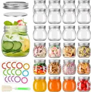 10 Oz Mason Jars with Lids 24Pack,Glass Mason Jars with Lids-Mason Jars...