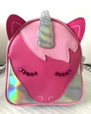 Bath & Body Works Makeup Cosmetic Bag Mini Backpack Pink Unicorn NEW