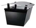 Sandleford MAGNUM POST MOUNTED LETTERBOX Newspaper Holder BLACK/SILVER*AUS Brand