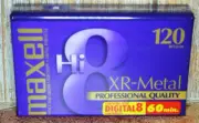 2 Packages Maxell XR Metal Digital 8 Video Tape New Unopened Camcorders