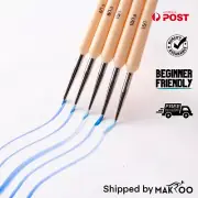 5pcs Artist Detail Paint Brush Set by Himi- high quality Taklon Bristles