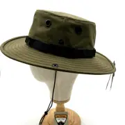Tilley Recycled Utility Hat Hiking, Fishing, Outdoors Color Olive Large
