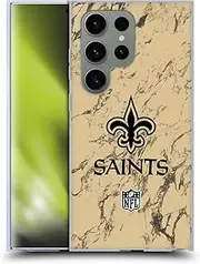 Head Case Designs Officially Licensed NFL Coloured Marble New Orleans Saints Graphics Gel Case [Military Grade Protection] Compatible with Samsung Galaxy S24 Ultra 5G