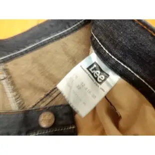 【G.Vintage】美國品牌 李LEE Works OF Denim 低腰汙刷色小磨中直筒牛仔褲 32腰