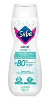 SABA DIARIOS SENSITI-V JABON INTIMO/PARA PIEL INTIMA SENSIBLE /2PACK/200ML