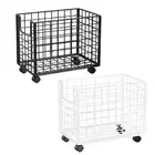 Laundry Basket Multifunctional Iron Wire Storage Basket Laundry Hamper with