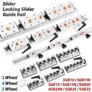 Built-In Dual-Axis Linear Rail Guide 500mm Lock Sliders SGB10-SGB35 3/4/5 Wheel