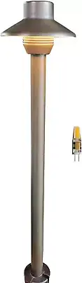 Brass Pathway Light,9-15V AC/DC Low Voltage Landscape Path Light,Outdoor Walkway