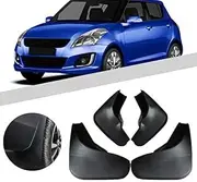 Car Mudguards for Suzuki Swift 2011-2016 Car Mudguards Fender Splash Guards Mud Flaps Accessories Front and Rear Set of 4Pcs