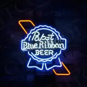 Pabst Blue Ribbon Beer Classic Style Bar Neon Sign Light Artwork Gift Party