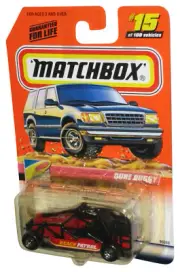 Matchbox To The Beach (1999) Red Dune Buggy Patrol Toy Car #15/100 - (Plastic Ye