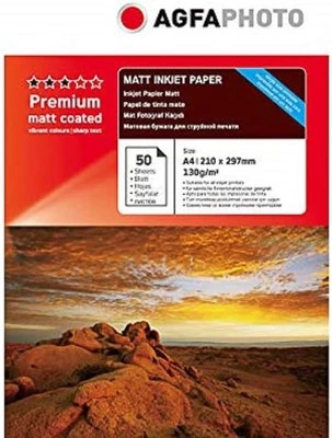 AgfaPhoto Premium Matte Coated 130G A4 50 Sheets