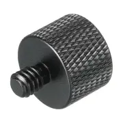 Mic Stand Adapter 5/8 Female x 1/4 Male Camera Screw Thread Adapter Black