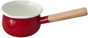 STARTIST Small Milk Pan Soup Pot Heat Resistant Universal Butter Warmer Mini Saucepan for Cooking Top Camping Outdoor RV Travel, Red