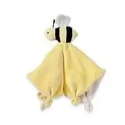 NWT Burt's Bees Baby Yellow Black White Hold Me Bee Plush Security Blanket Toy