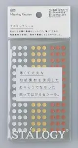 在飛比找誠品線上優惠-日本STALOGY圓型標籤貼紙/ 金屬色系/ 5mm